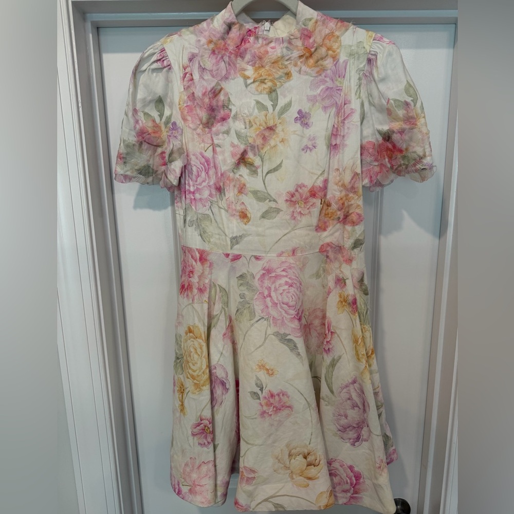 Antonio Melani Floral Linen Dress